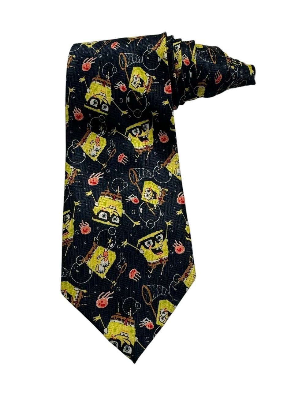Nickelodeon SpongeBob SquarePants Bubbles Cartoon 2003 Novelty Necktie